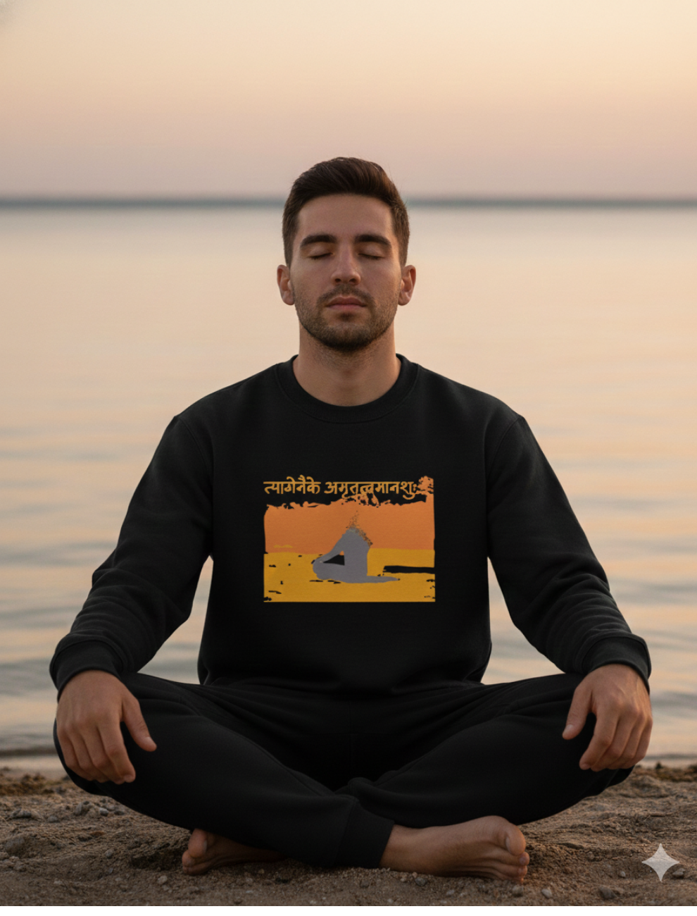 Yogic Awareness Terry Sweatshirt – Inner Stillness