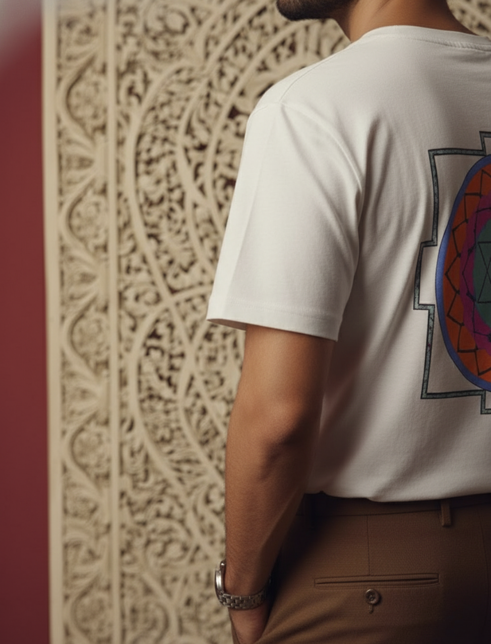 Bhuwaneshwari Yantra Men’s T-Shirt – Divine Expansion & Shakti Energy | Upadesham