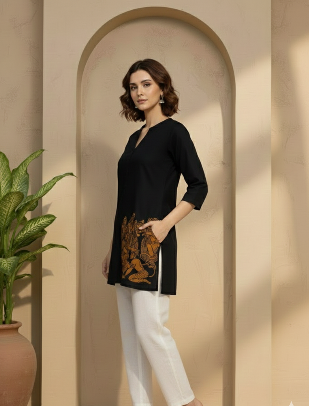 Ram Darbar Printed Flex Kurti – Grace of Dharma