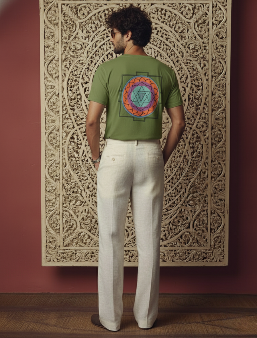 Bhuwaneshwari Yantra Men’s T-Shirt – Divine Expansion & Shakti Energy | Upadesham