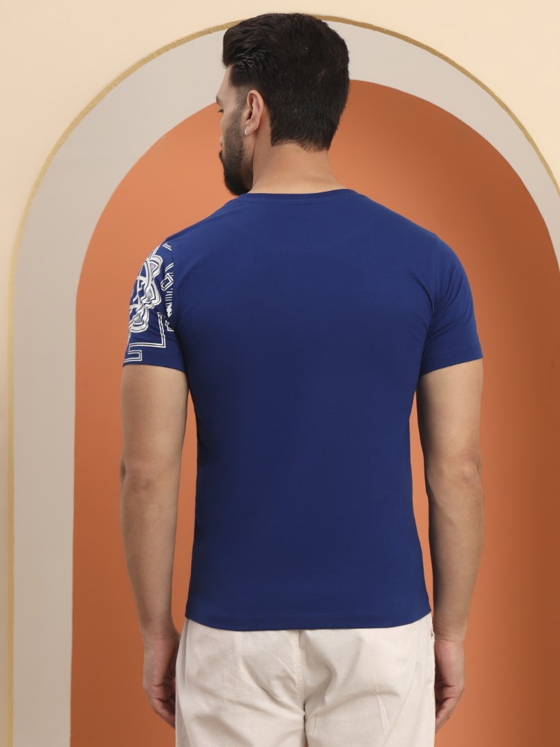 Laxhmi Yantra sleeve printed T-shirt