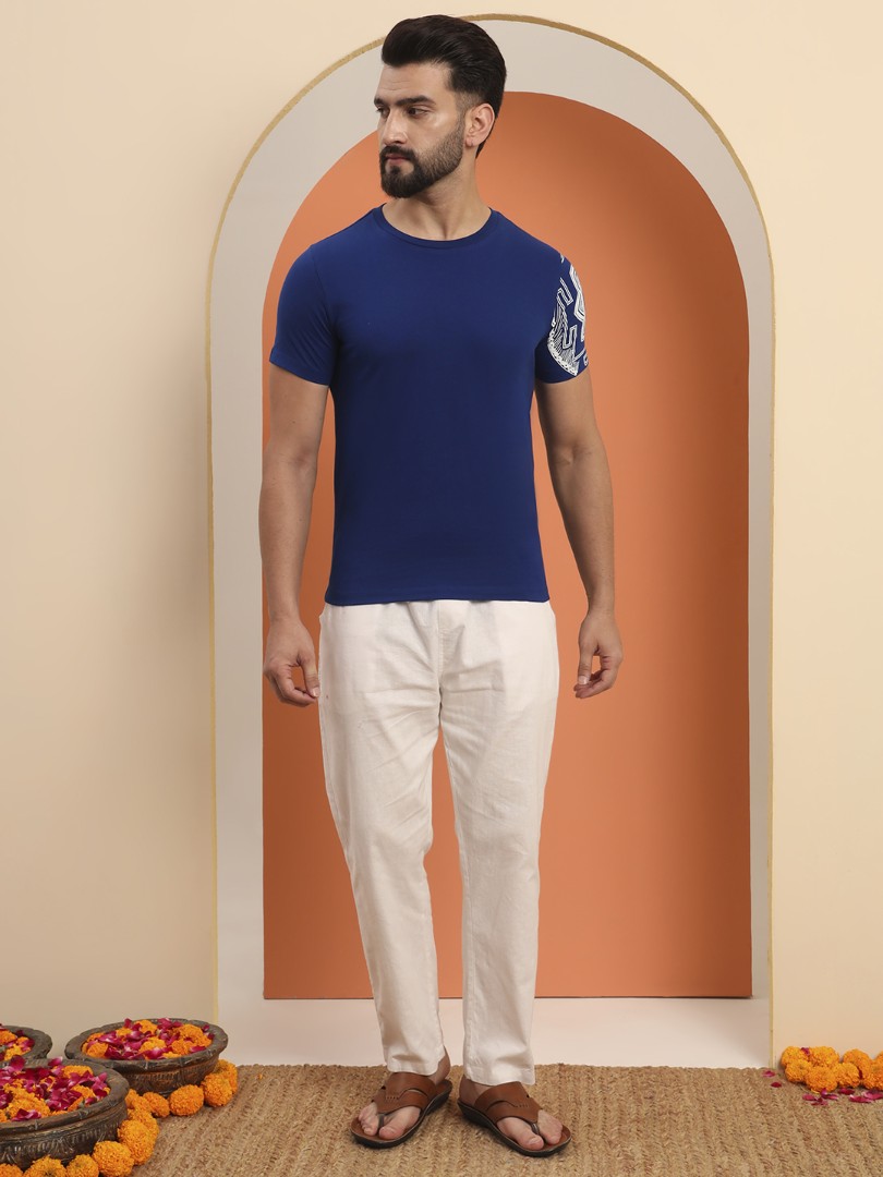 Laxhmi Yantra sleeve printed T-shirt