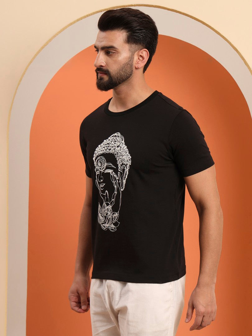 Budha Scribble Men T-shirt – Sruble Art of Buddha