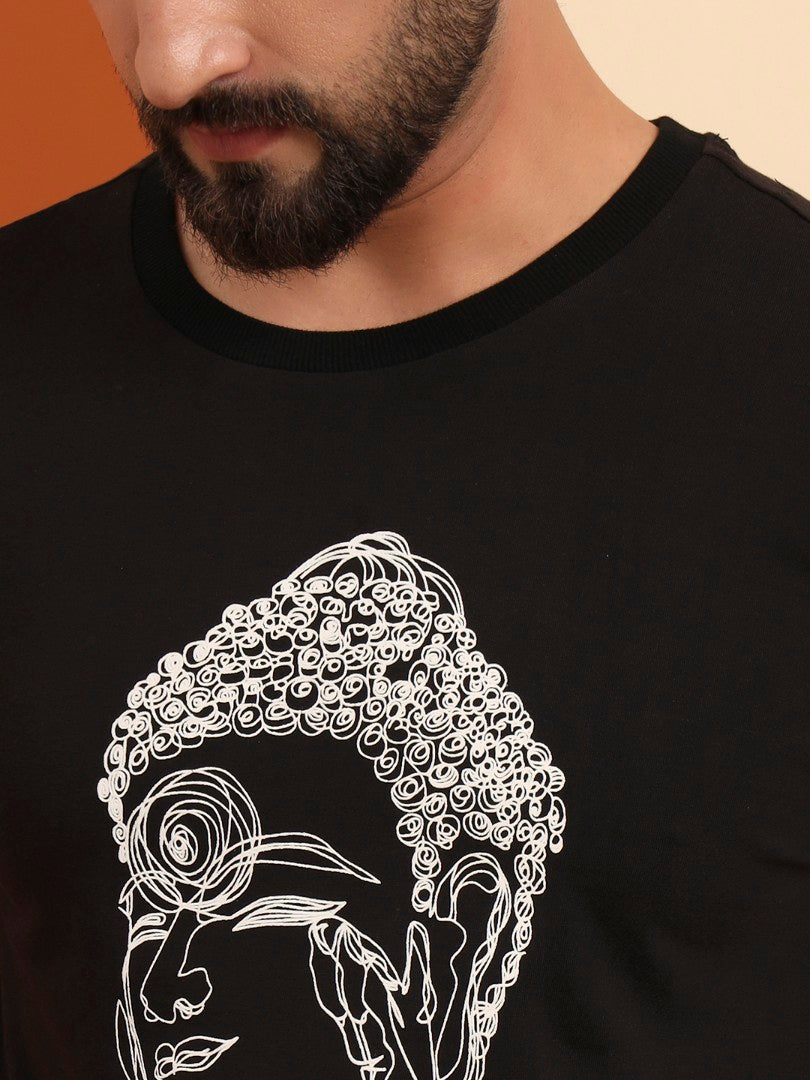 Budha Scribble Men T-shirt – Sruble Art of Buddha