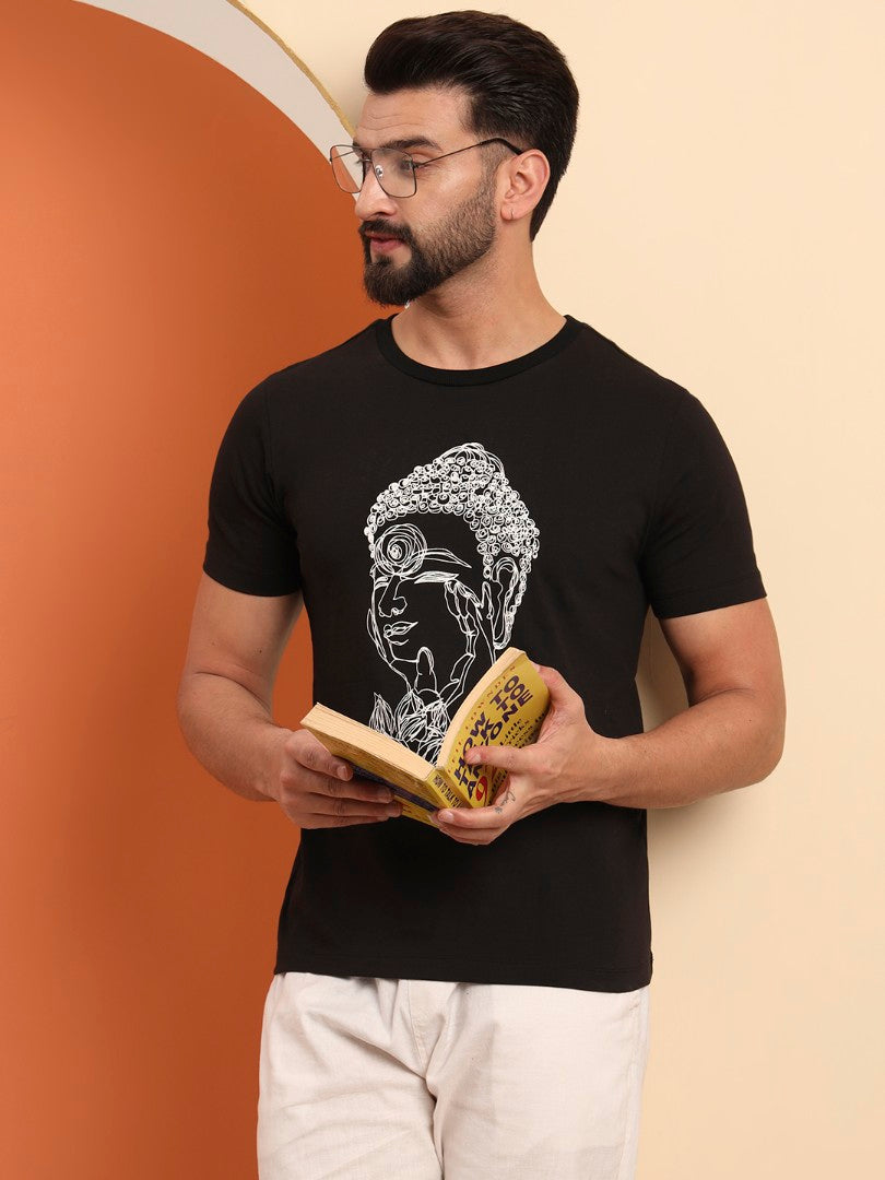 Budha Scribble Men T-shirt – Sruble Art of Buddha