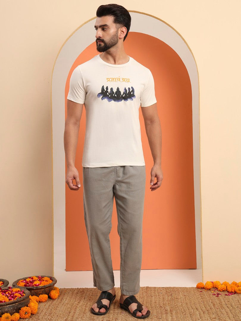 Pragyanam Brahma Spiritual Graphic T-Shirt
