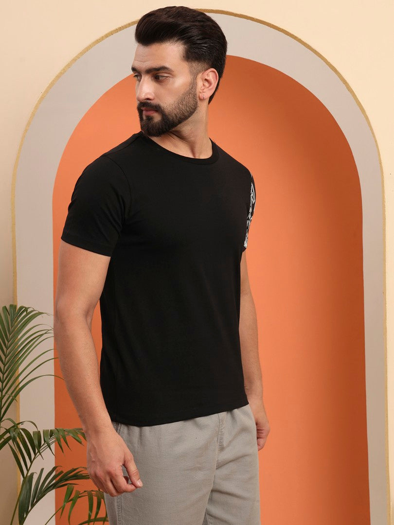 Laxhmi Yantra sleeve printed T-shirt
