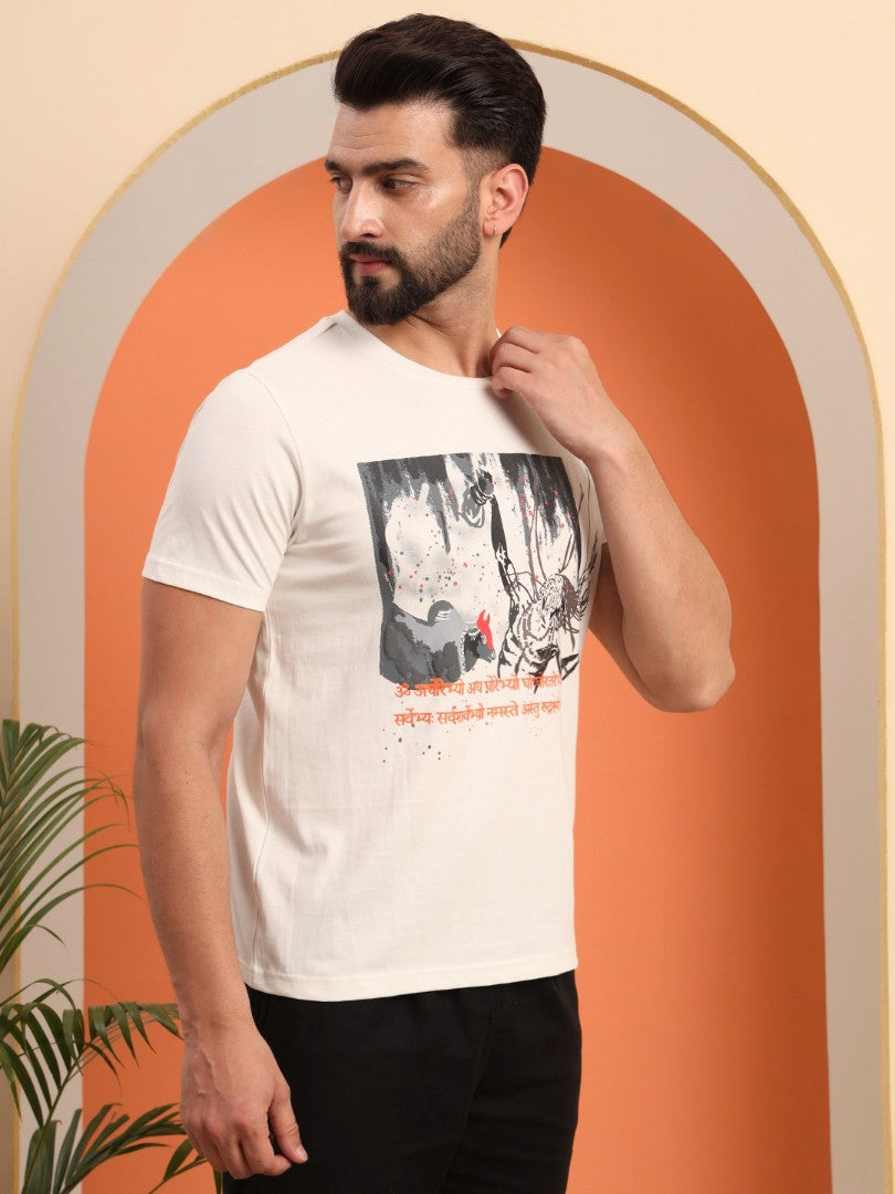 Regular Round Neck Aghori t shirt