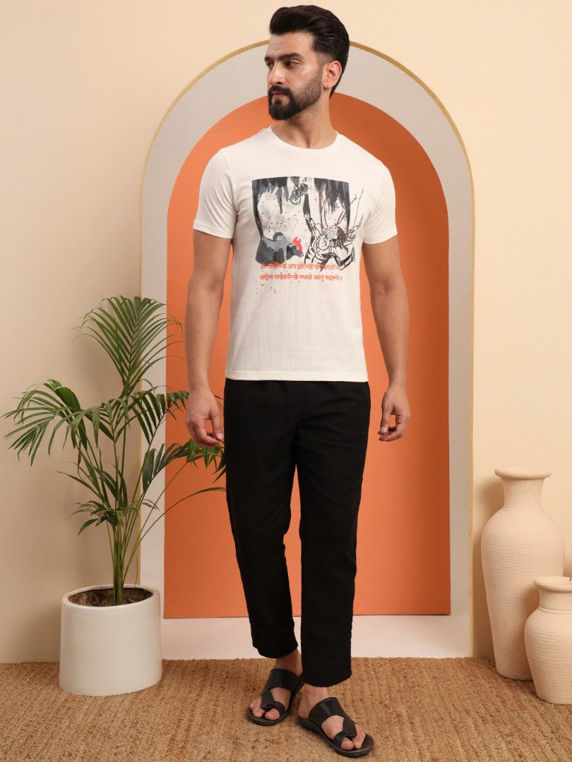 Regular Round Neck Aghori t shirt