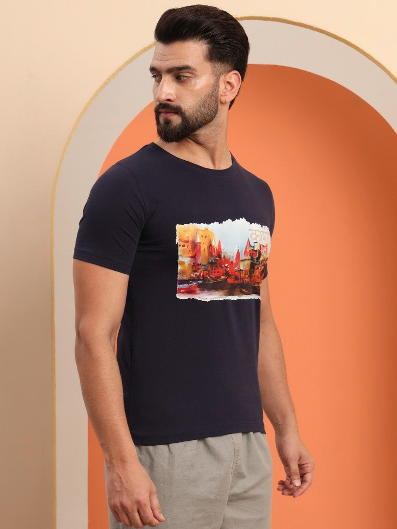 Kashi – The Eternal City Ghat Print T-Shirt