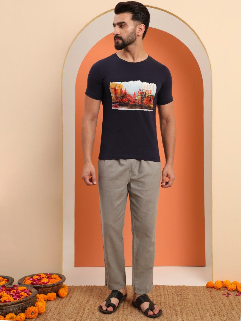 Kashi – The Eternal City Ghat Print T-Shirt