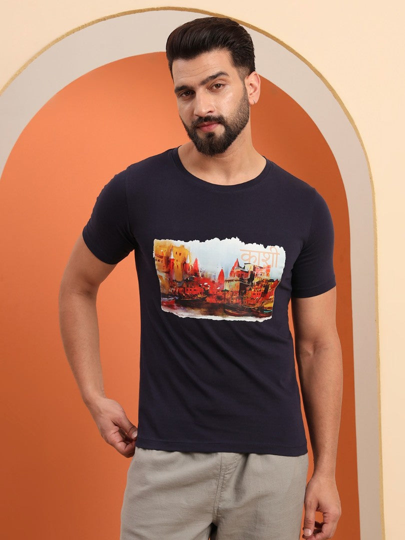 Kashi – The Eternal City Ghat Print T-Shirt