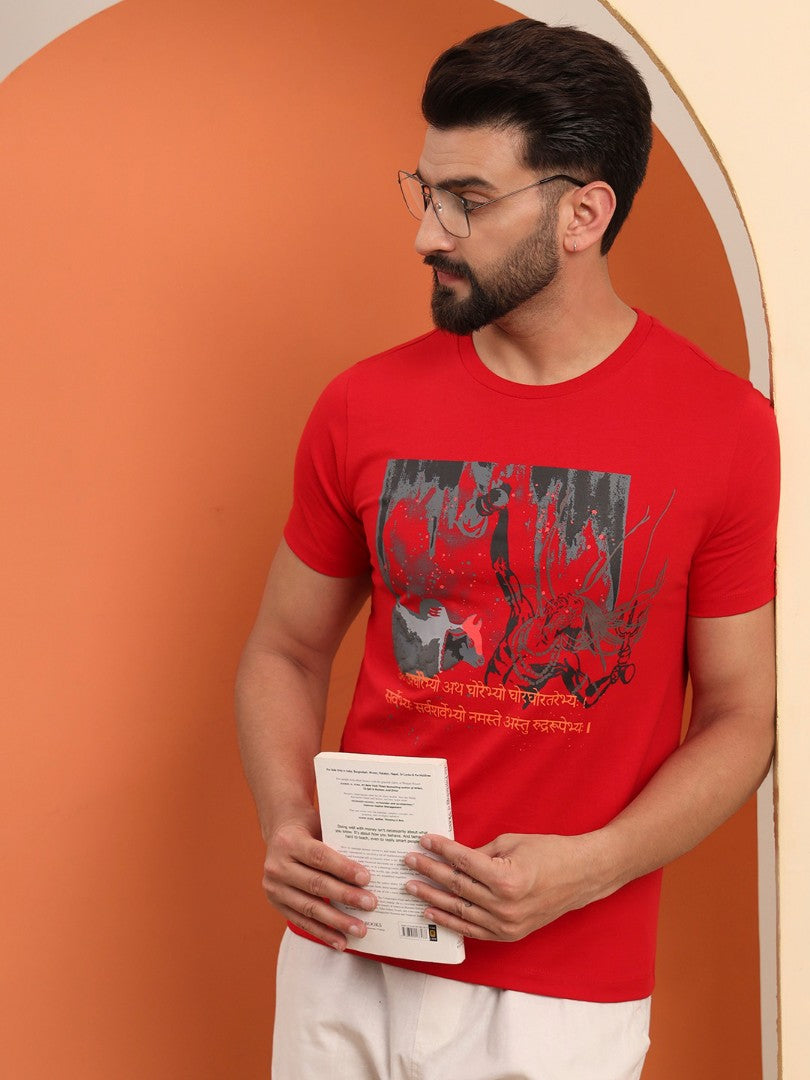 Regular Round Neck Aghori t shirt