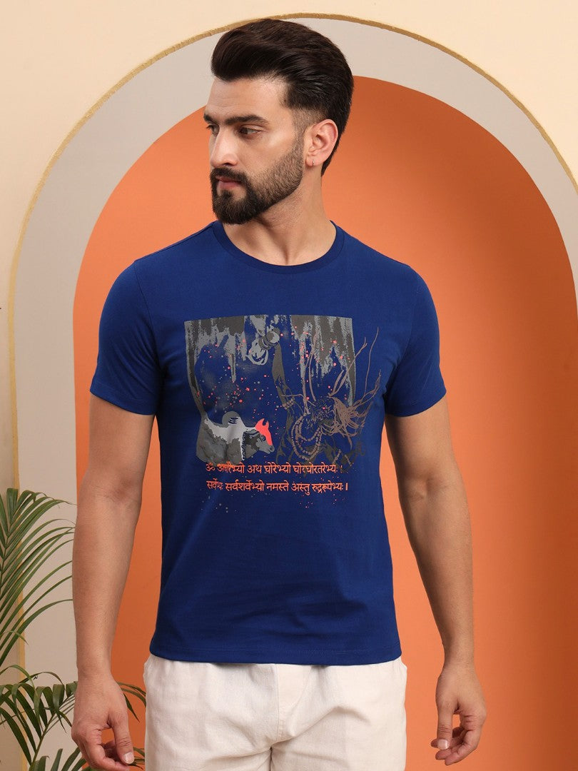 Regular Round Neck Aghori t shirt