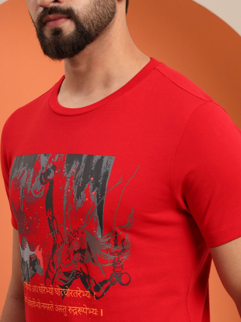 Regular Round Neck Aghori t shirt