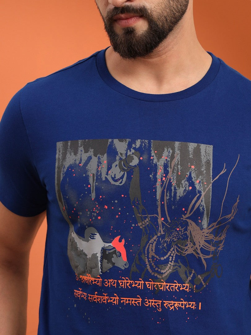 Regular Round Neck Aghori t shirt