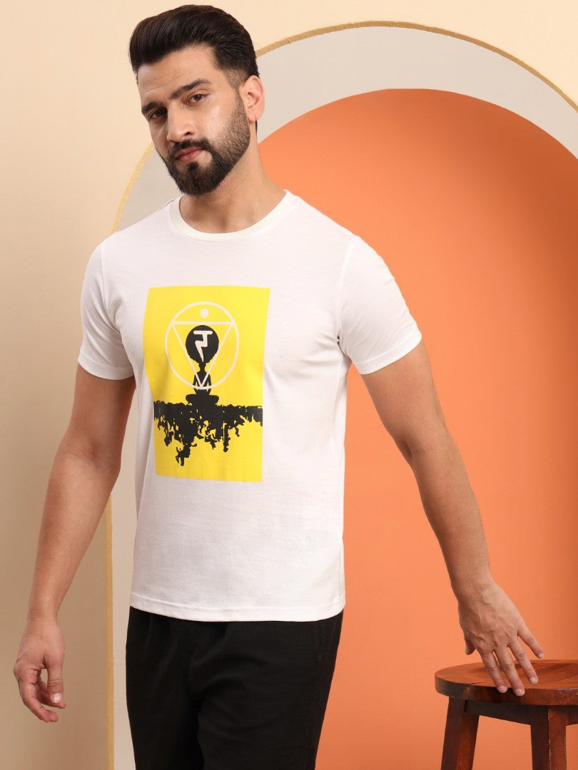Yellow chakra Men T-shirt
