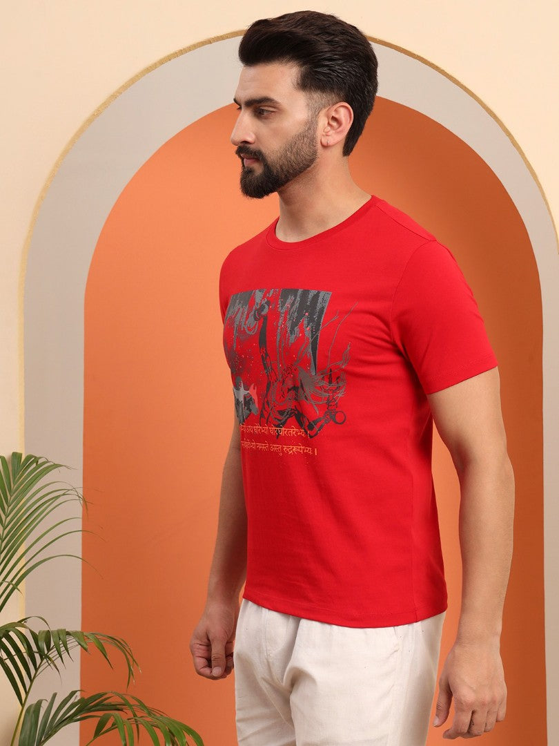 Regular Round Neck Aghori t shirt