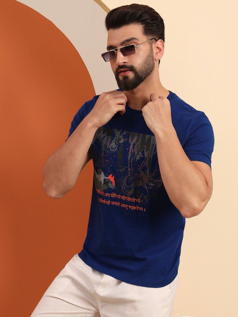 Regular Round Neck Aghori t shirt