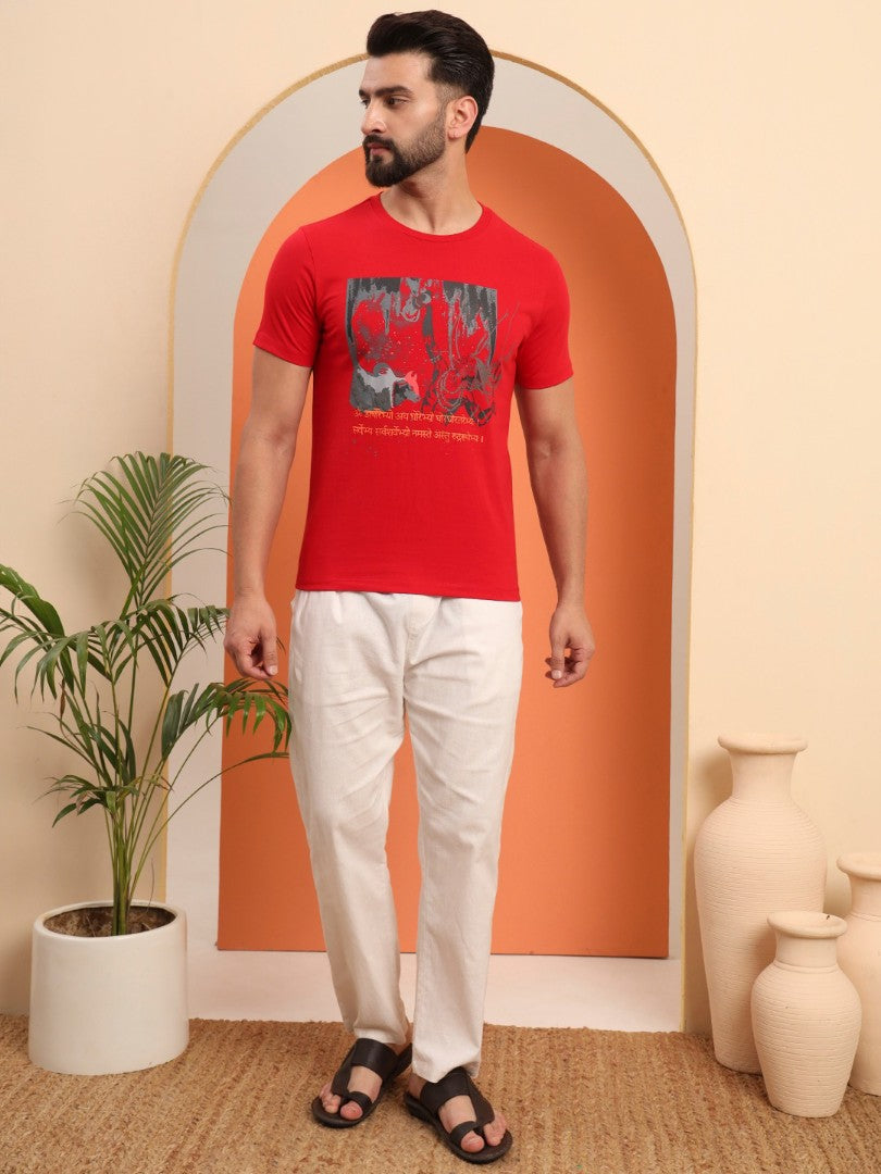 Regular Round Neck Aghori t shirt