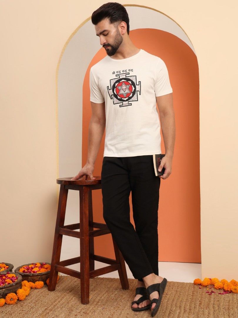 Shiv Yantra Men T-shirt – Symbol of Divine Power