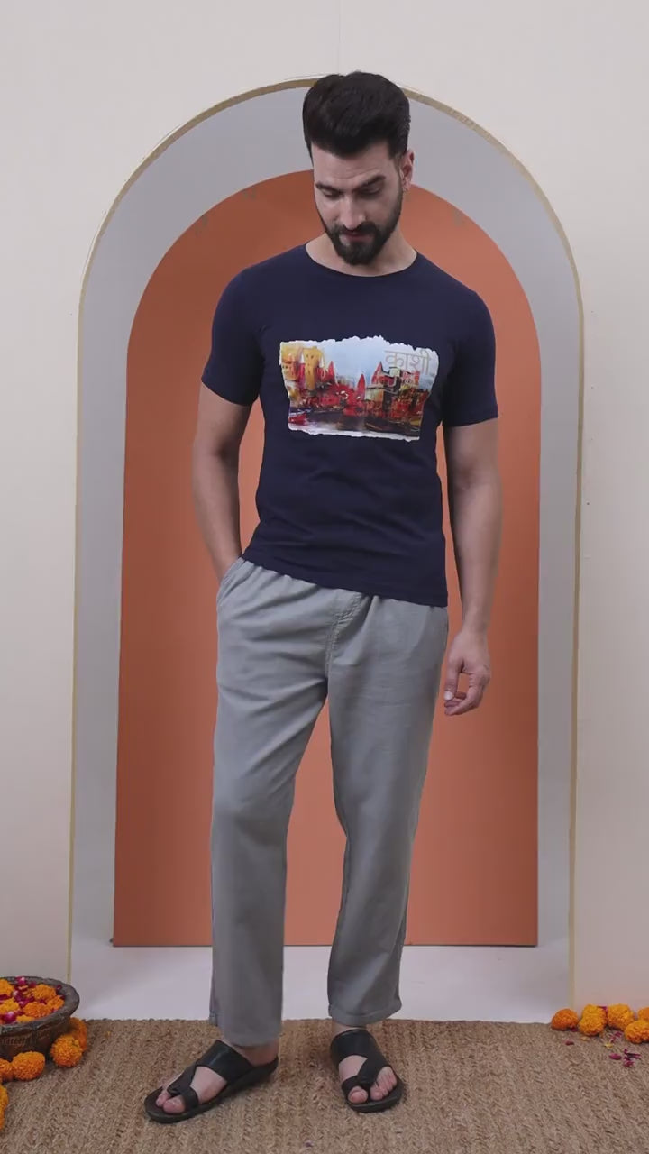 Kashi – The Eternal City Ghat Print T-Shirt