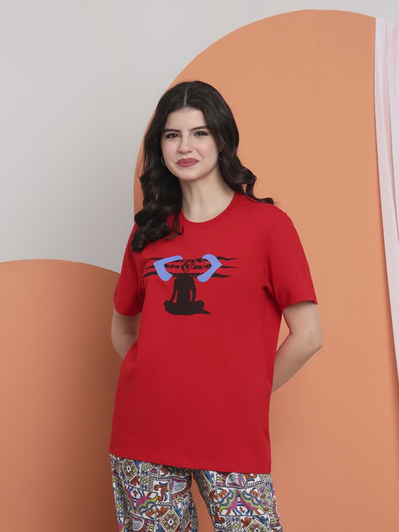 Ajna Chakra women Round Neck T-shirt