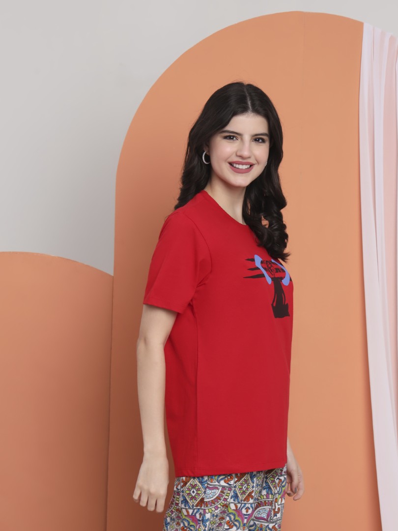 Ajna Chakra women Round Neck T-shirt