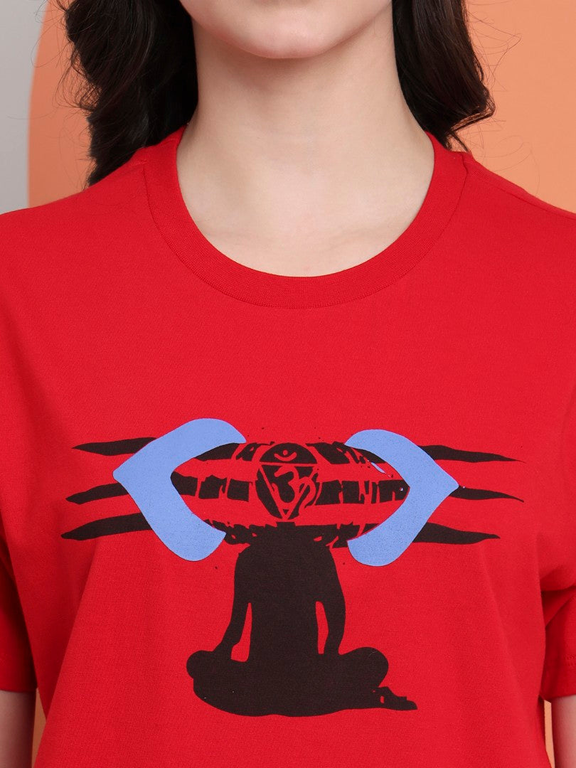 Ajna Chakra women Round Neck T-shirt