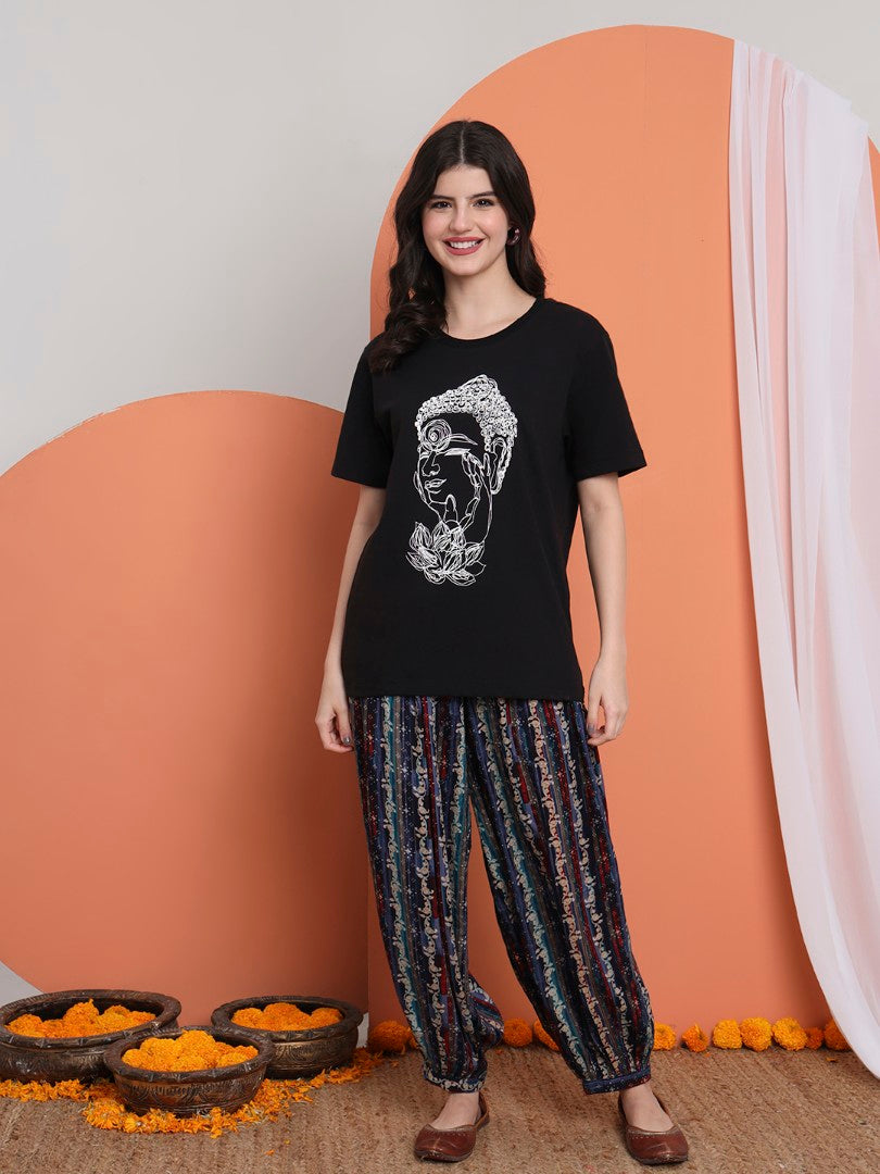 Budha Scribble Women T-shirt – Sruble Art of Buddha
