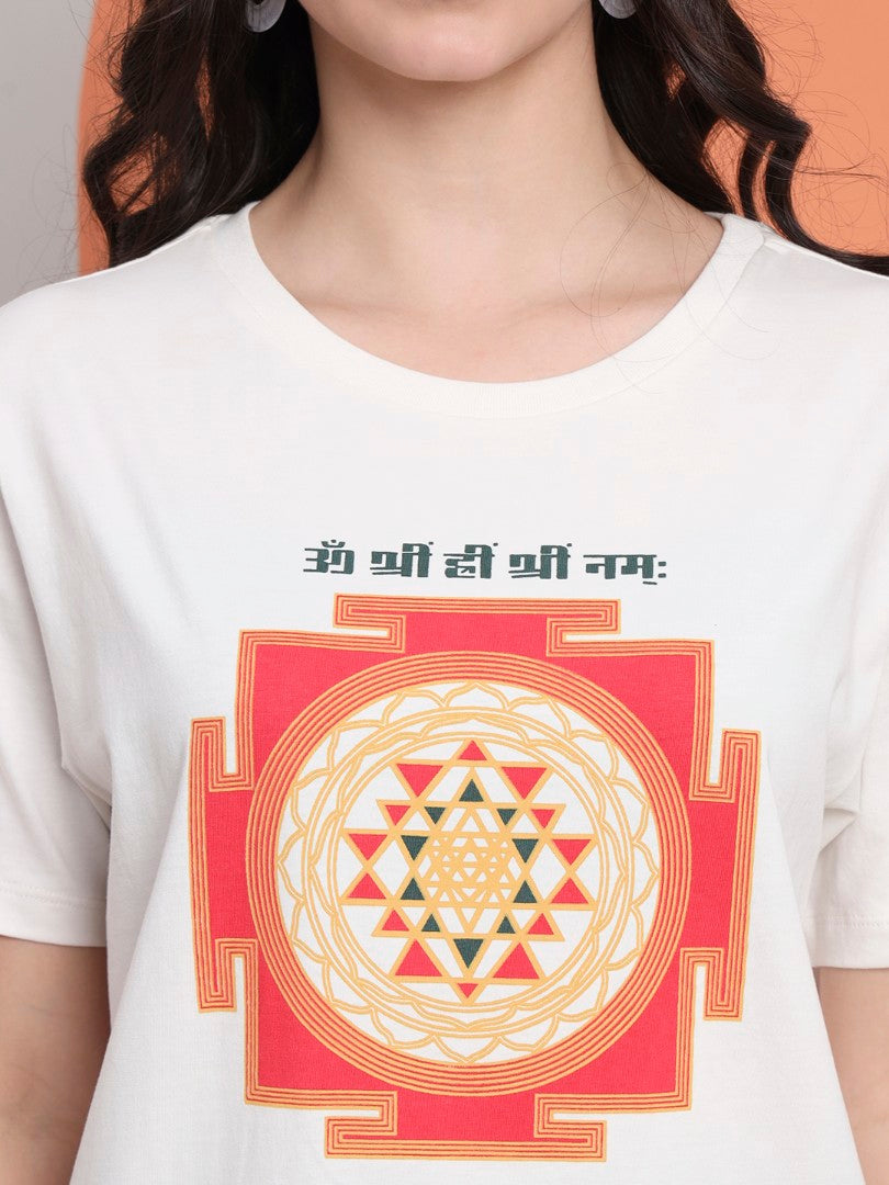 Shree Yantra Sacred Geometry Women T-Shirt