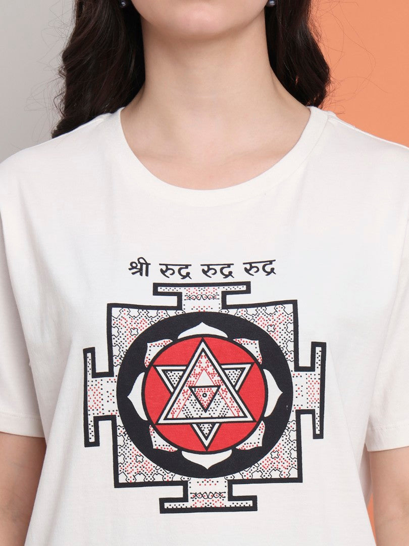 Shiv Yantra Women T-shirt – Symbol of Divine Power