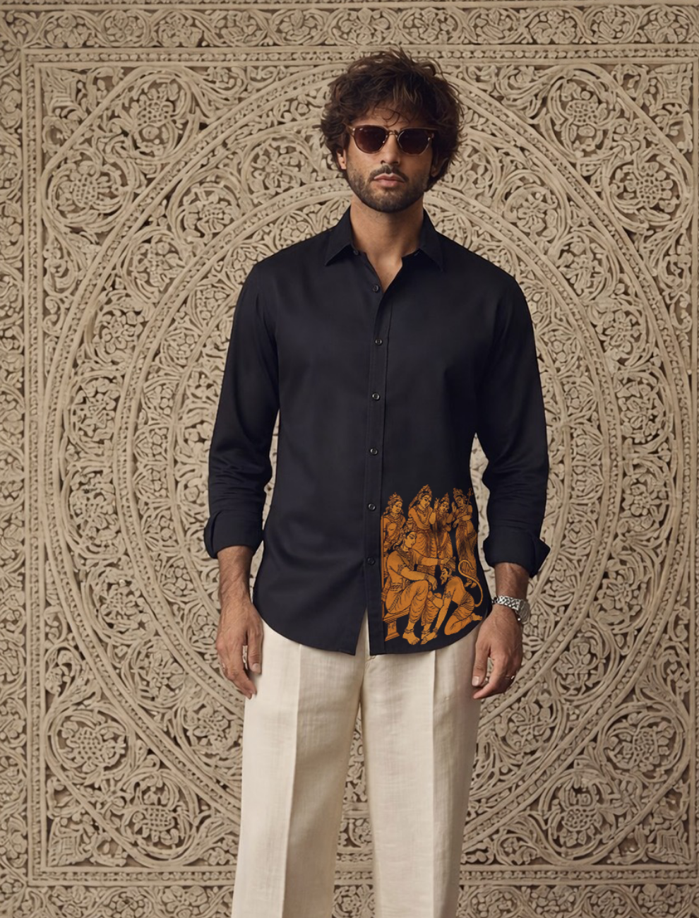 Ram Darbar Cotton Flex Shirt – Devotion & Grace