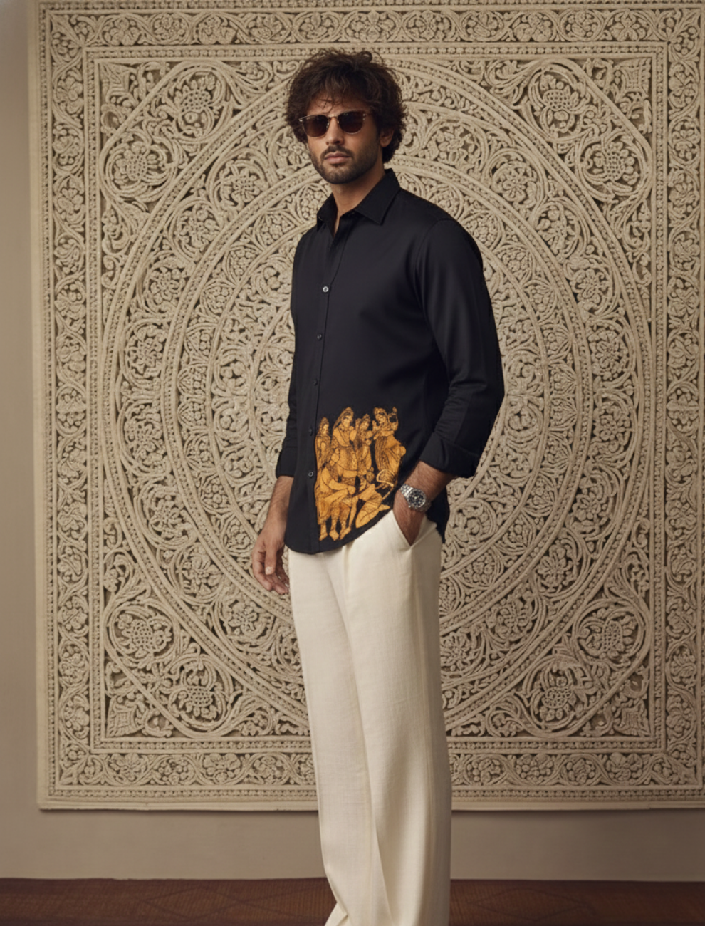 Ram Darbar Cotton Flex Shirt – Devotion & Grace